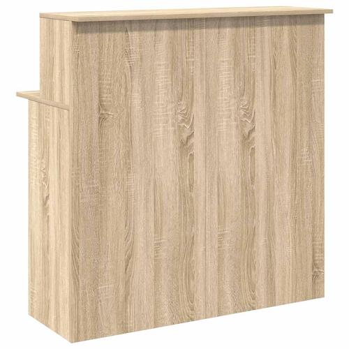 Receptionsskranke 100x50x103,5 cm konstrueret træ sonoma-eg