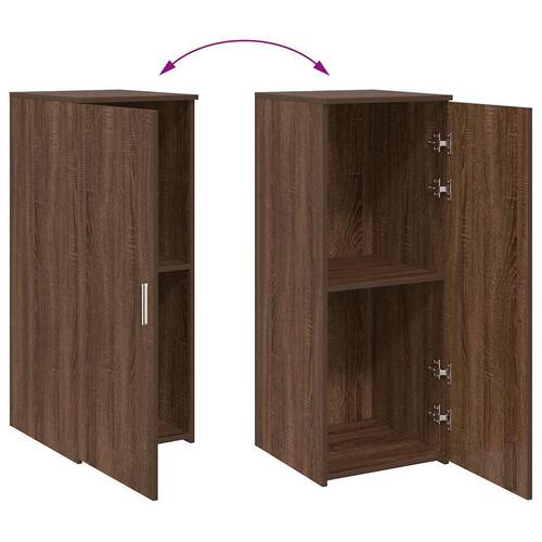 Skab 40x45x103,5 cm konstrueret træ røget egetræsfarve