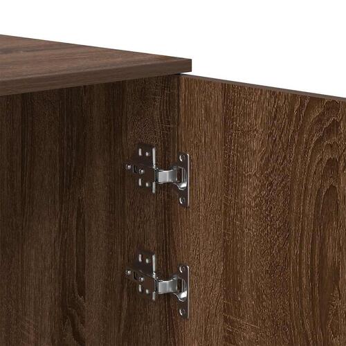 Skab 40x45x103,5 cm konstrueret træ røget egetræsfarve