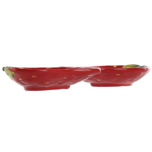 Snack bakke Home ESPRIT Rød Moderne 26 x 12,5 x 3,5 cm