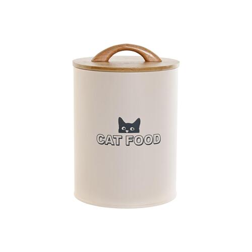 Dåse til dyrefoder, beige/natur, 2,5 l