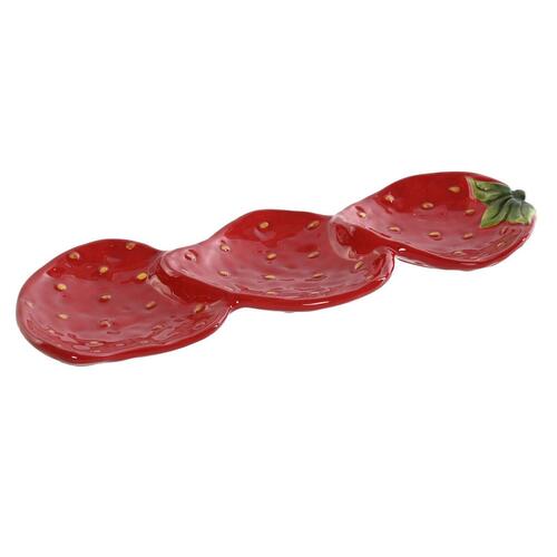 Snack bakke Home ESPRIT Rød Moderne 32 x 11,5 x 3,2 cm