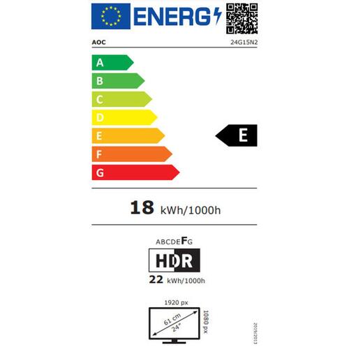 Skærm AOC 24G15N2 Full HD 23,8" 180 Hz