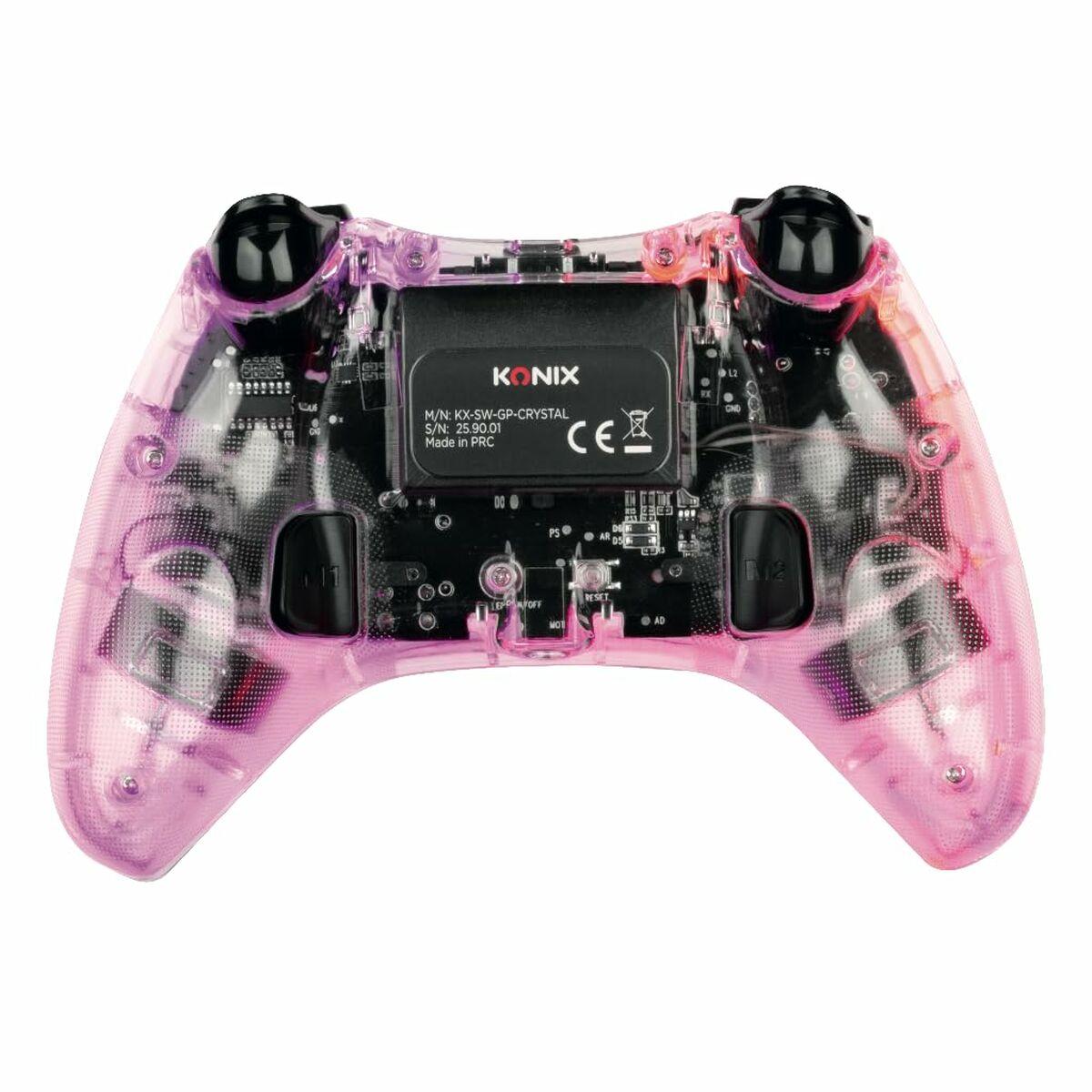 KONIX Crystal trådløs gamepad med RGB-lys