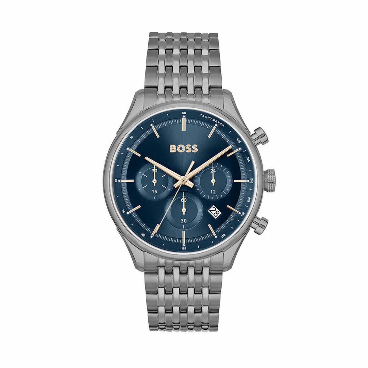 Hugo Boss unisex armbåndsur 1514083 - marineblå/mørkegrå, Ø 45 mm