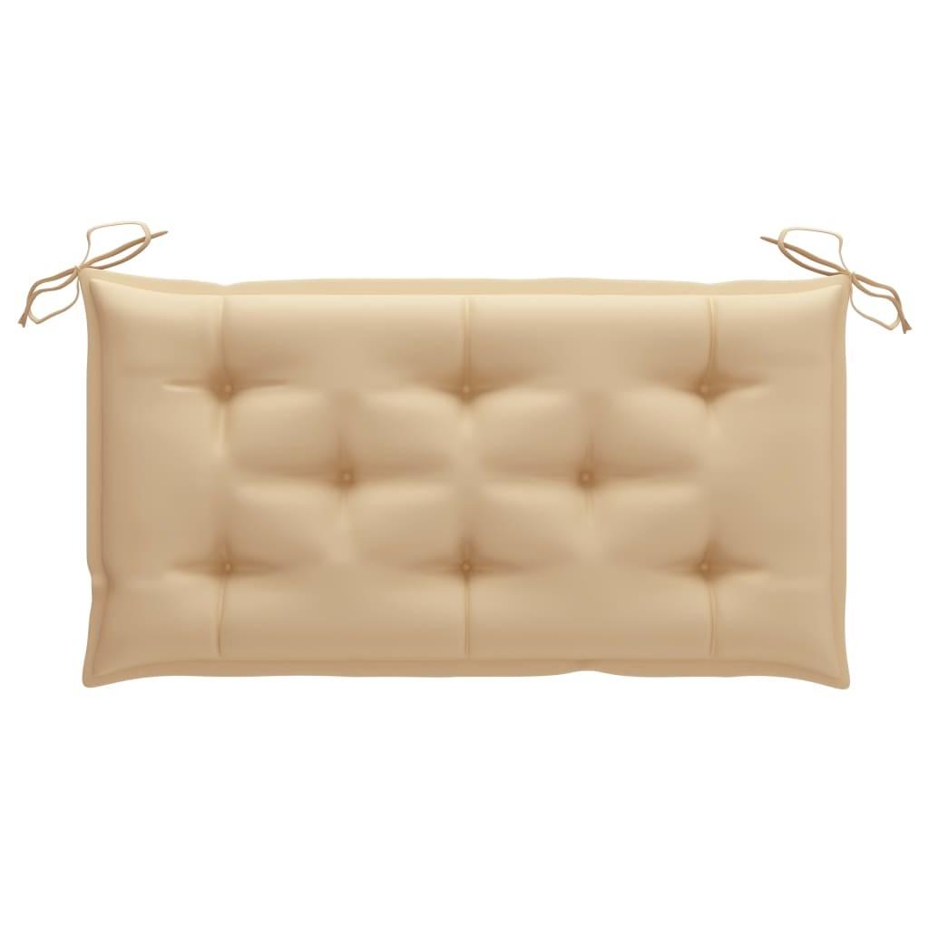 Hynde til havebænk 100x50x7 cm oxfordstof beige