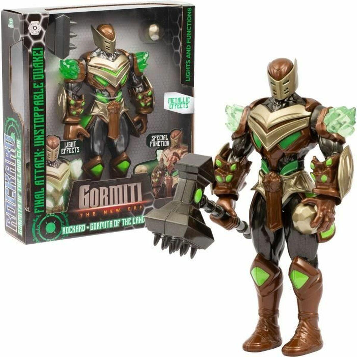 Gormiti Rockard actionfigur 27 cm - leddet figur med tilbehør