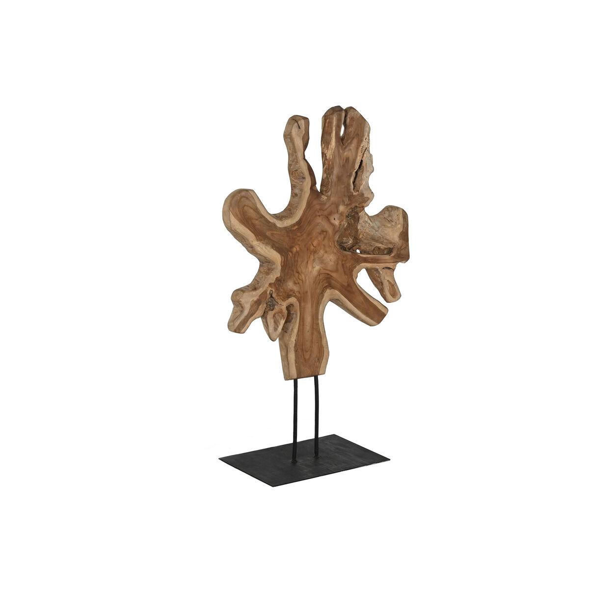 Dekorativ figur i teak og jern - 52 × 22 × 84 cm / 62 × 22 × 76,5 cm