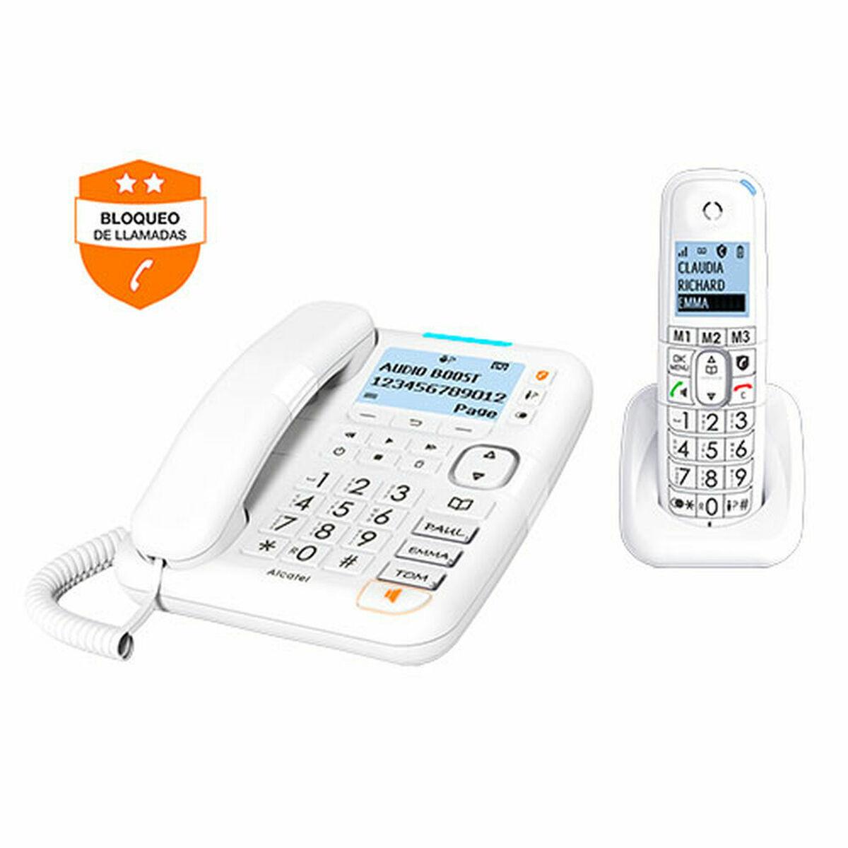 Trådløs telefon Alcatel XL785 Hvid Blå Multifarvet