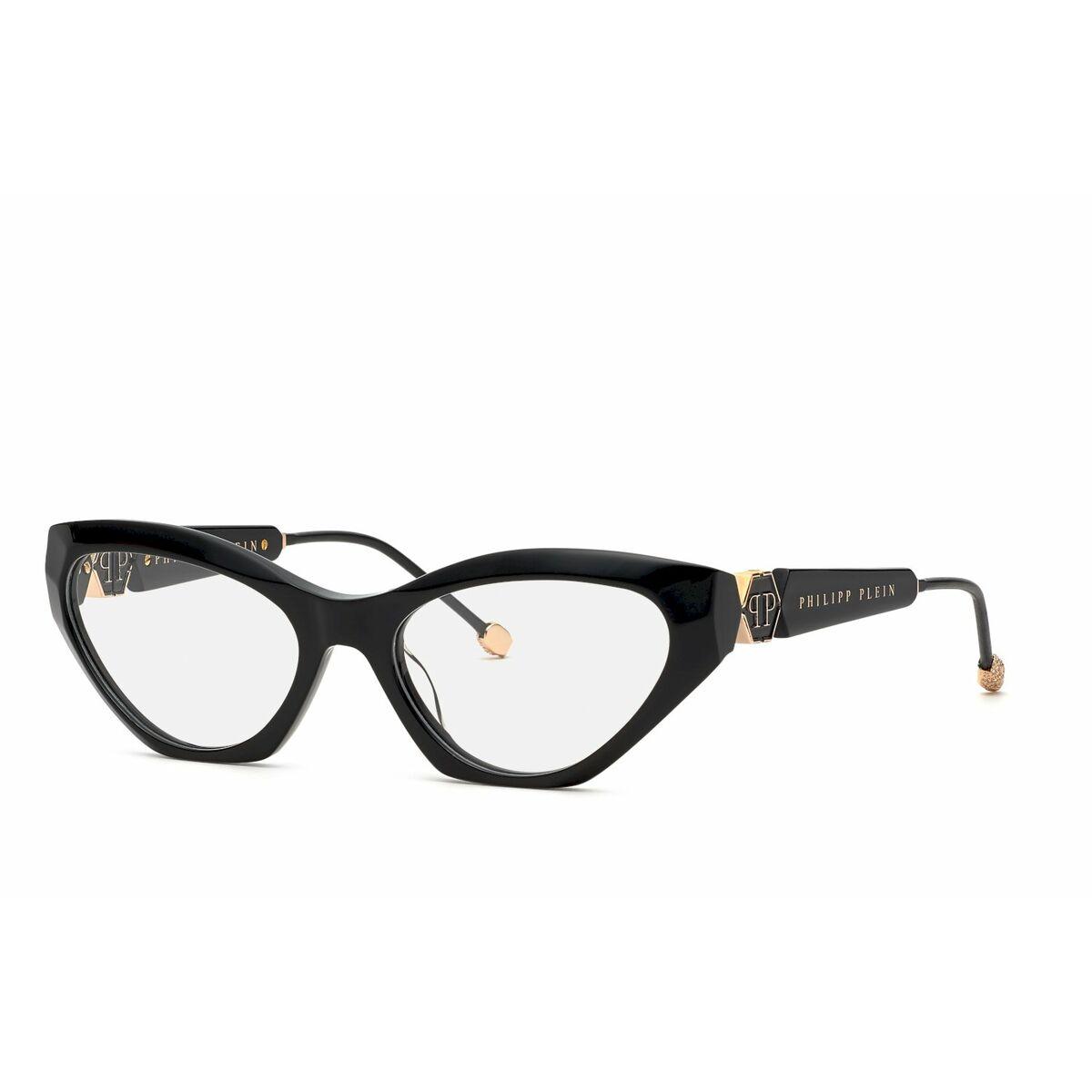 Brillestel PHILIPP PLEIN VPP069S-550700 - sort acetat, Ø 55 mm