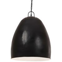 Industriel hængelampe 25 W rund 42 cm E27 mat sort