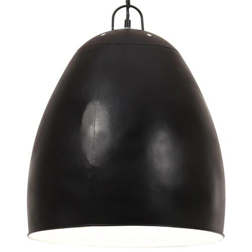 Industriel hængelampe 25 W rund 42 cm E27 mat sort