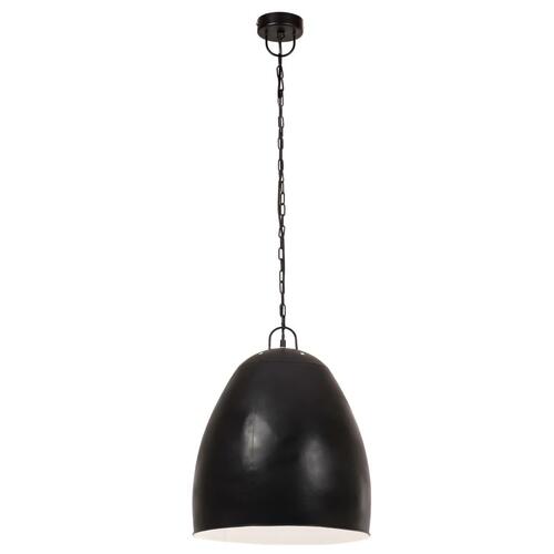Industriel hængelampe 25 W rund 42 cm E27 mat sort
