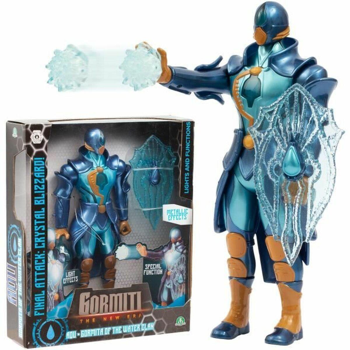 Gormiti Aqu actionfigur 27 cm - med lys og tilbehør
