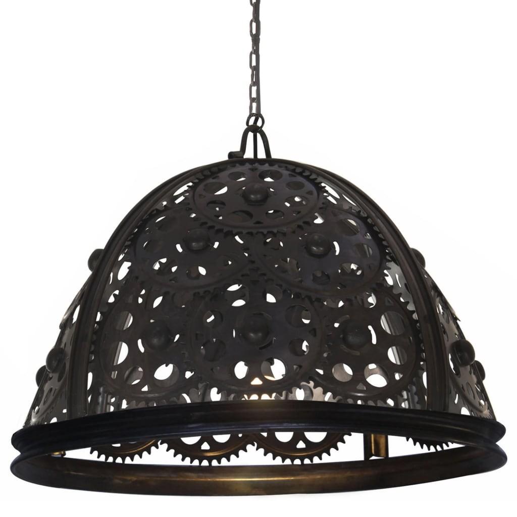 Industriel loftlampe med kæde og hjul 65 cm E27