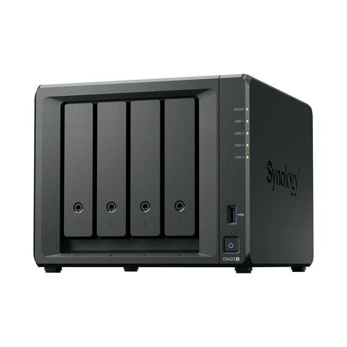 NAS-netværkslagring Synology DS423+ Quad Core Sort