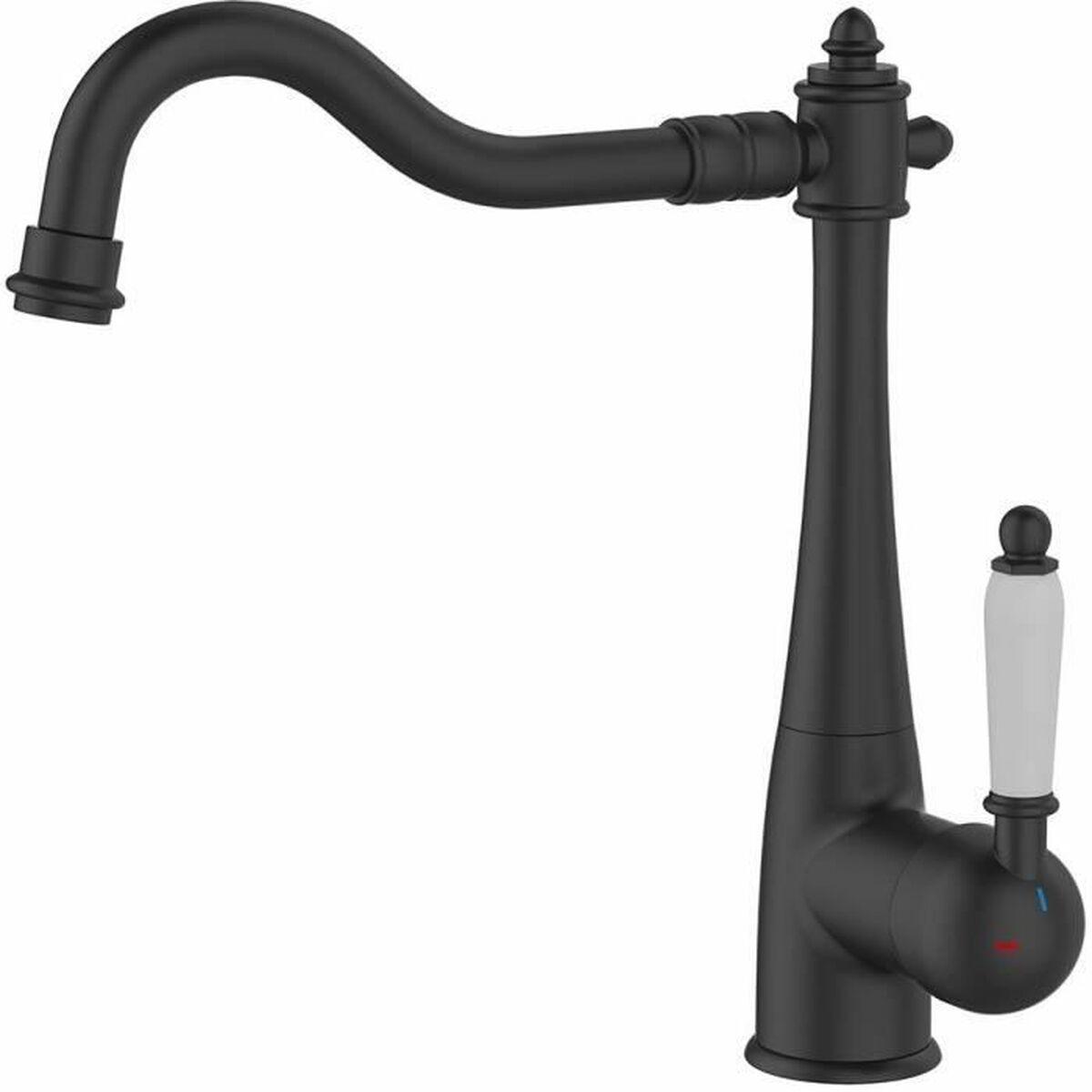 Rousseau Kitchen Tap RETRO - køkkenarmatur, sort mat