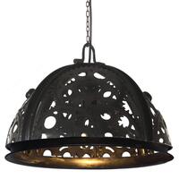 Industriel loftlampe med kæde og hjul 45 cm E27