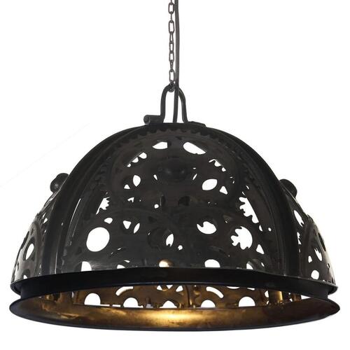 Industriel loftlampe med kæde og hjul 45 cm E27