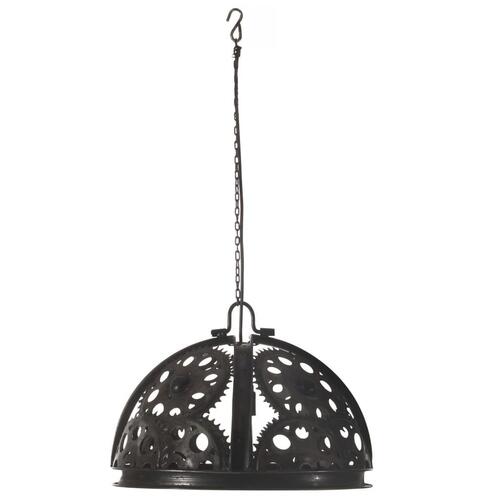 Industriel loftlampe med kæde og hjul 45 cm E27