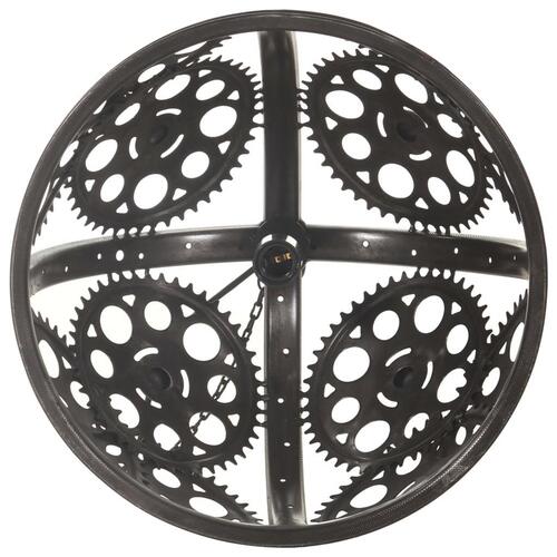 Industriel loftlampe med kæde og hjul 45 cm E27
