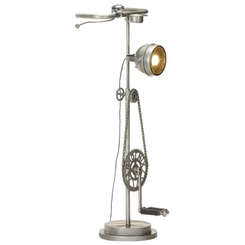 Gulvlampe i cykeldesign jern