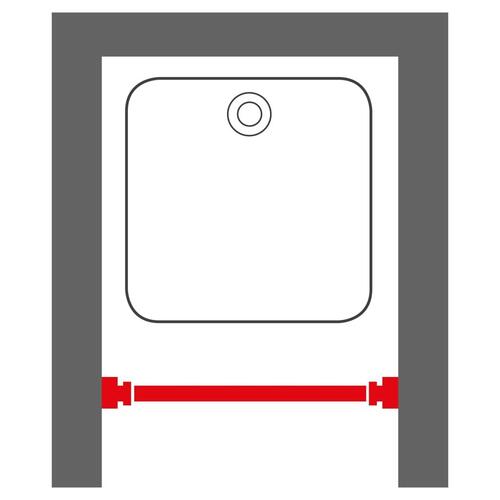 Sealskin teleskopisk badeforhængsstang 115 cm krom
