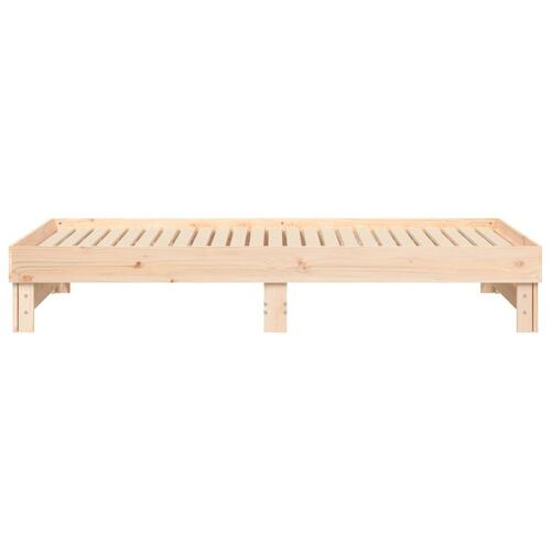 Daybed med udtræk 2x(90x200) cm massivt fyrretræ