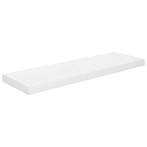 Væghylder 4 stk. 80x23,5x3,8 cm MDF hvid højglans