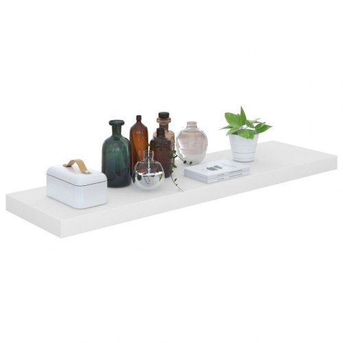 Væghylder 2 stk. 90×23,5×3,8 cm - MDF hvid højglans