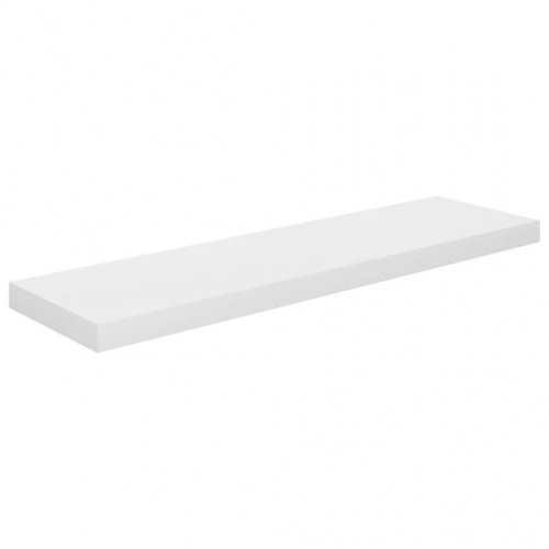 Væghylder 2 stk. 90×23,5×3,8 cm - MDF hvid højglans