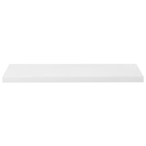 Væghylder 4 stk. 90x23,5x3,8 cm MDF hvid højglans