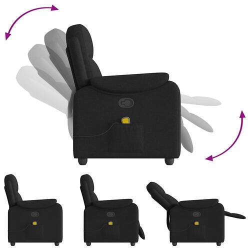 Massagestol stof sort