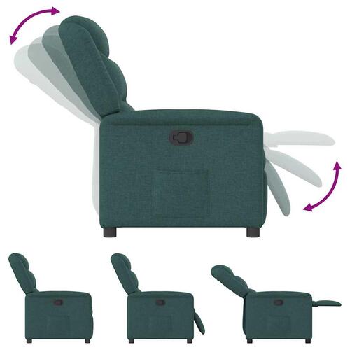 Massagestol stof mørkegrøn