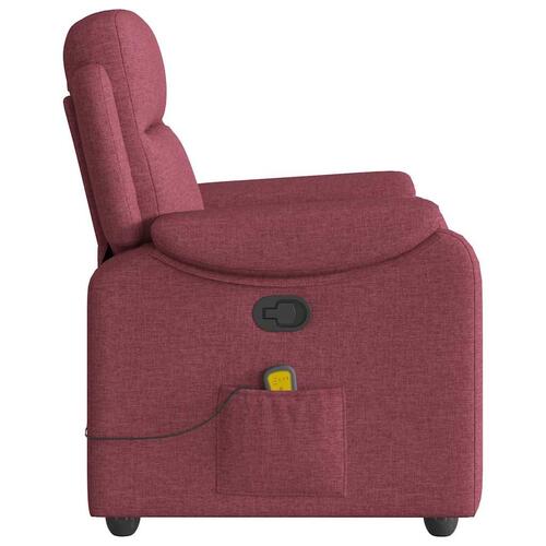 Massagestol stof vinrød