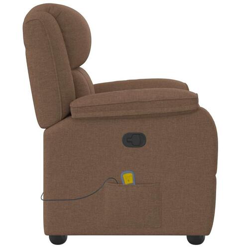Massagestol stof brun