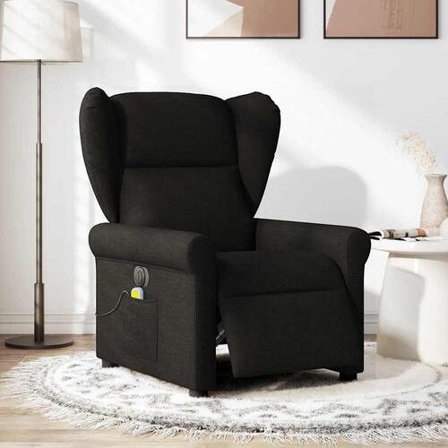Eldrevet massagestol stof sort