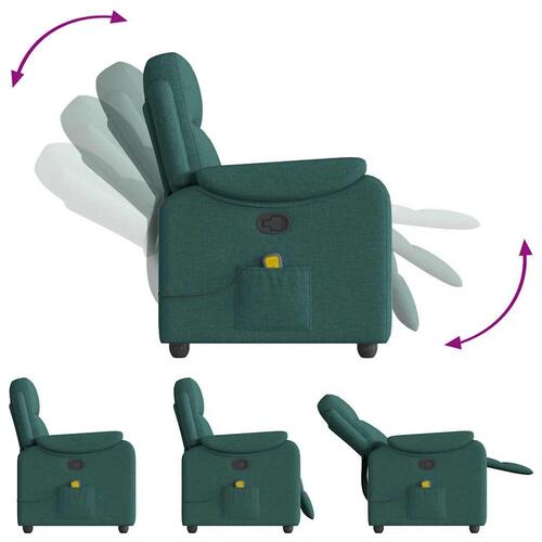 Massagestol stof mørkegrøn