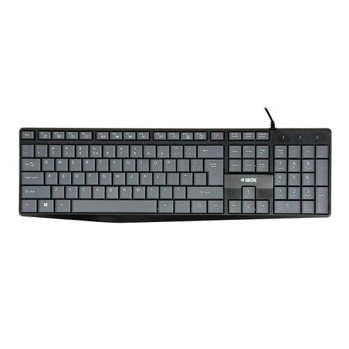 Tastatur Ibox IKC2010G Sort Grå