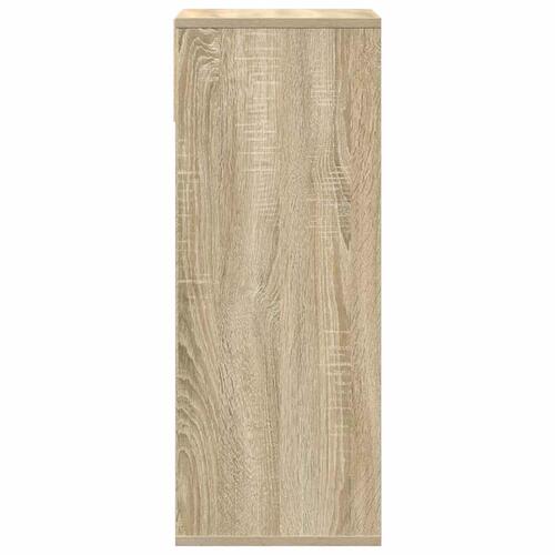 Bogreol 34x31x80 cm konstrueret træ sonoma-eg