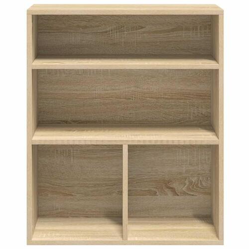 Bogreol 60x30x71,5 cm konstrueret træ sonoma-eg