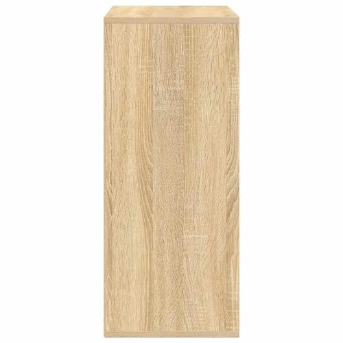 Bogreol 60x30x71,5 cm konstrueret træ sonoma-eg