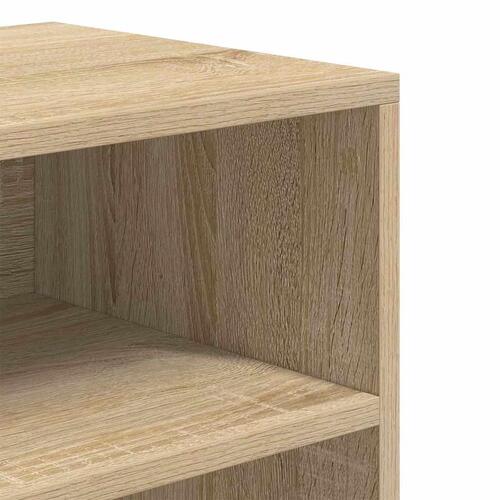 Bogreol 60x30x71,5 cm konstrueret træ sonoma-eg