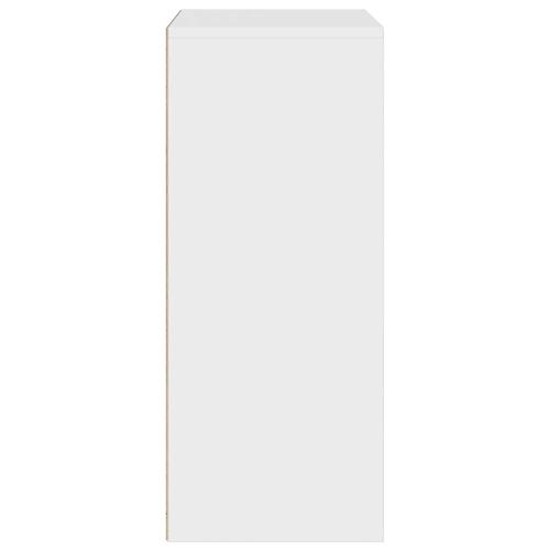 Bogreol 60x30x71,5 cm konstrueret træ hvid