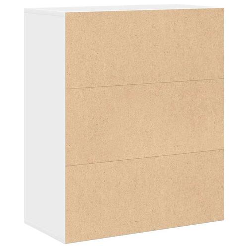 Bogreol 60x30x71,5 cm konstrueret træ hvid