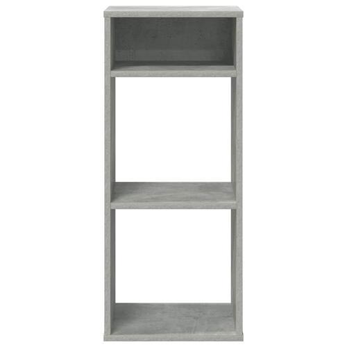 Bogreol 34x31x80 cm konstrueret træ betongrå