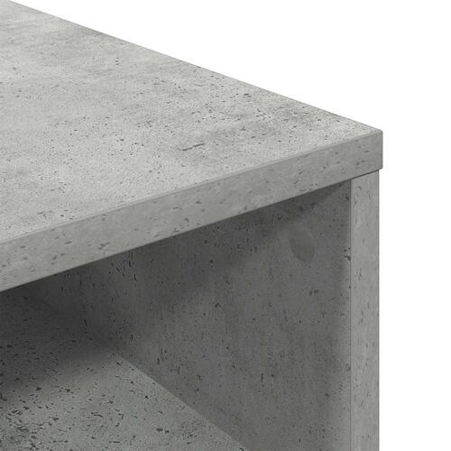 Bogreol 34x31x80 cm konstrueret træ betongrå