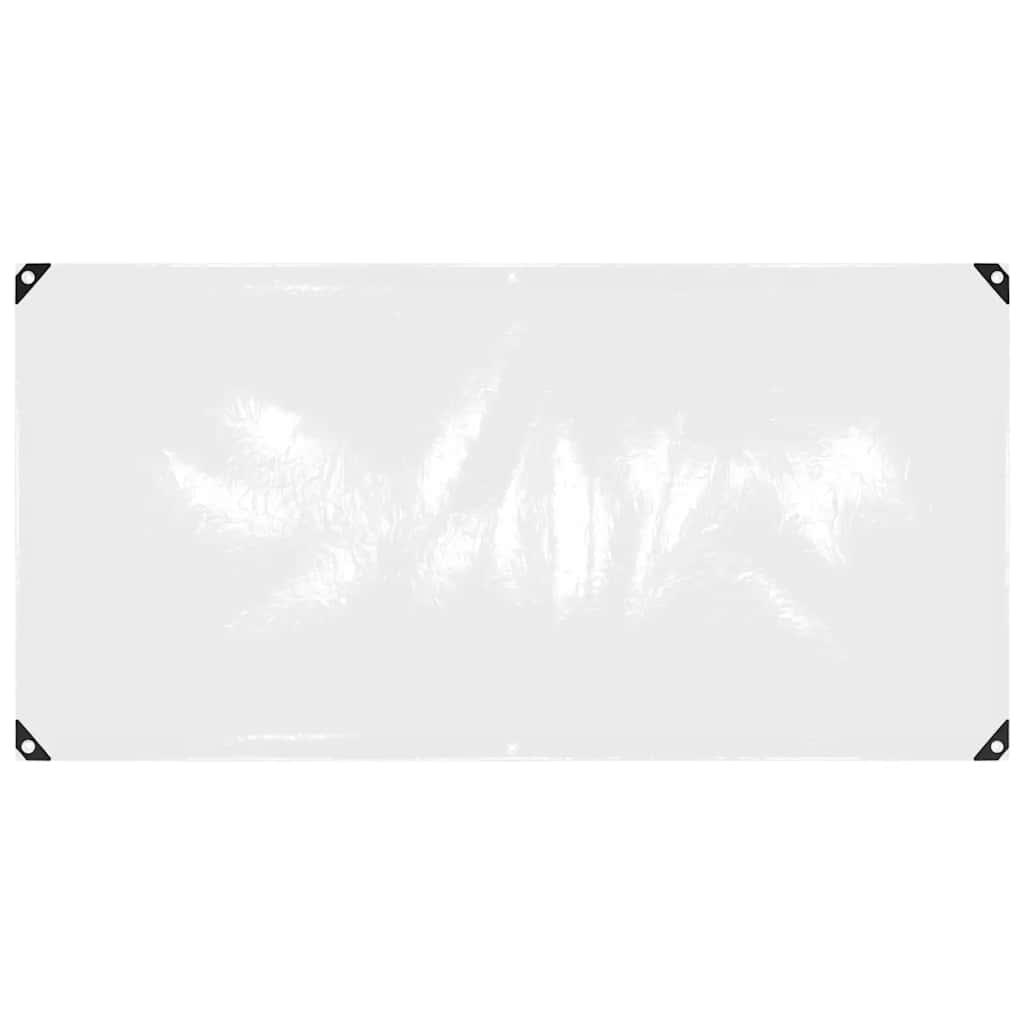 Klar presenning med øjer 1x2 m PVC