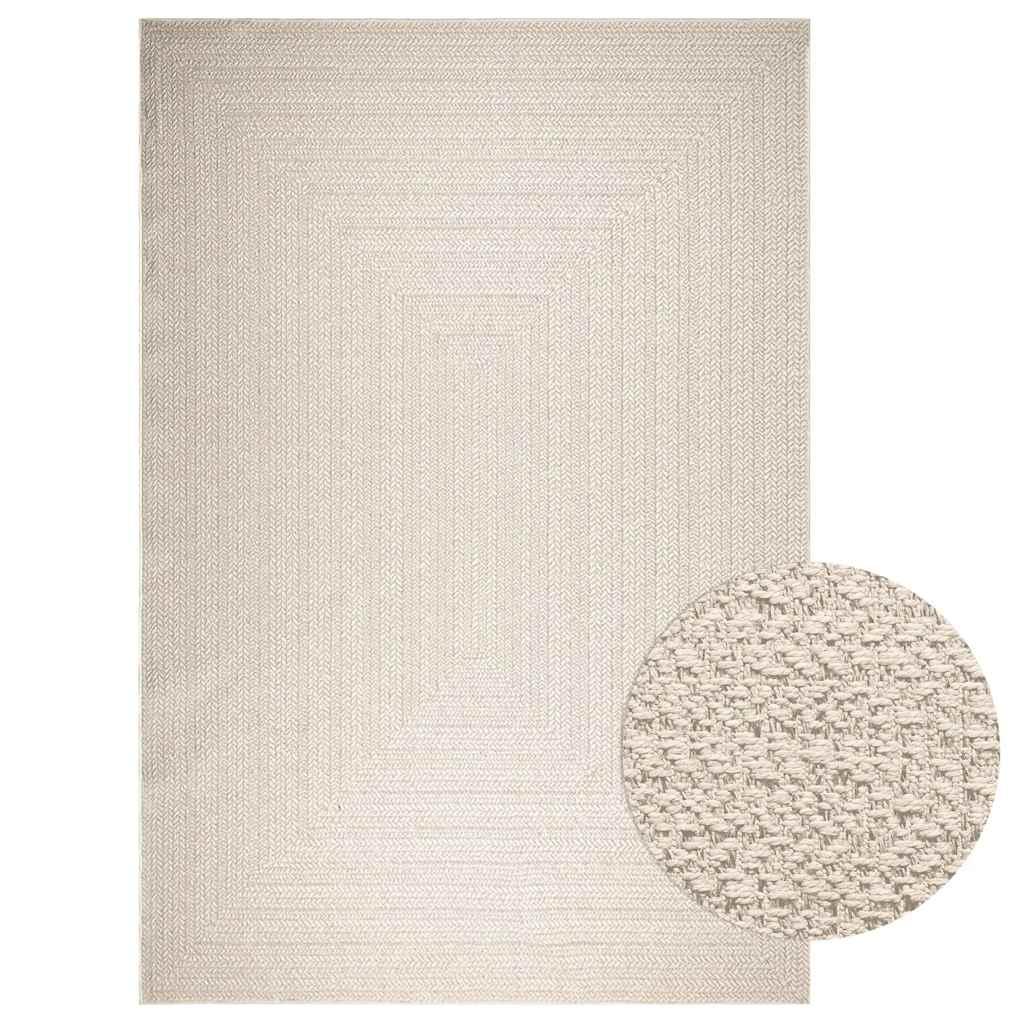 Gulvtæppe ZIZUR 240x340 cm jute-look indendørs og udendørs