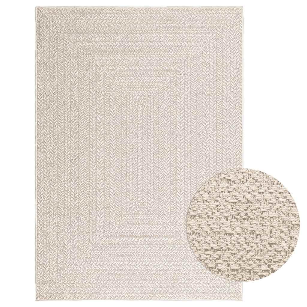 Gulvtæppe ZIZUR 120x170 cm jute-look indendørs og udendørs